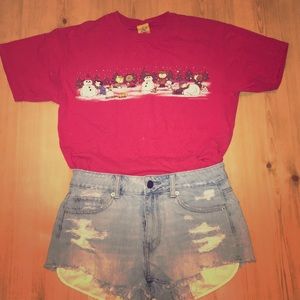 Vintage Peanuts Christmas T-shirt